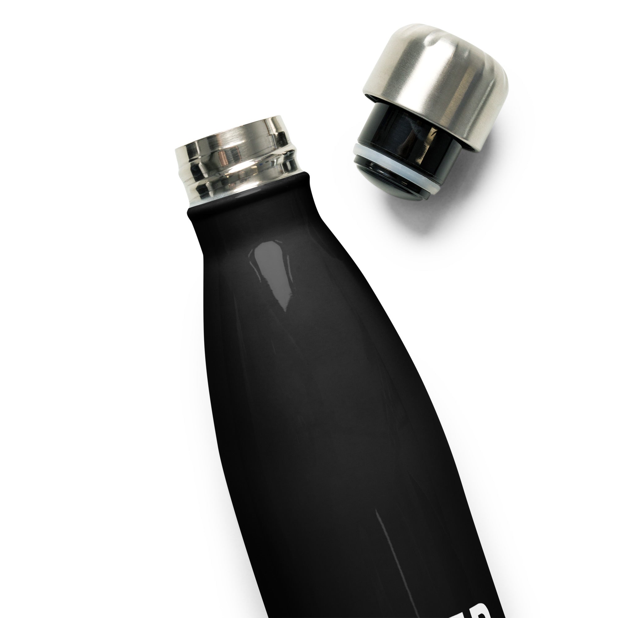 Black Slim Water Bottle